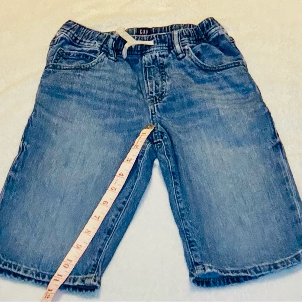 Gap Kids Blue Denim Shorts (size Large) - Picture 8 of 12